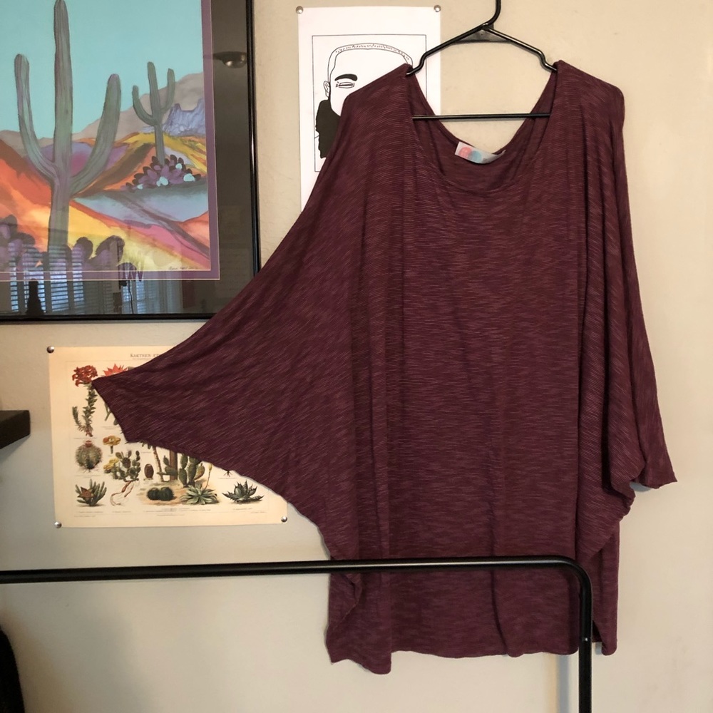 Maroon T-Shirt Dress